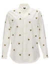 DSQUARED2 FRUIT EMBROIDERY SHIRT, BLOUSE WHITE