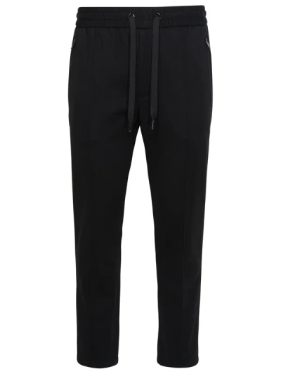 Dolce & Gabbana Man  Black Viscose Blend Trousers