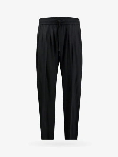 Dolce & Gabbana Double Pences Black Trousers