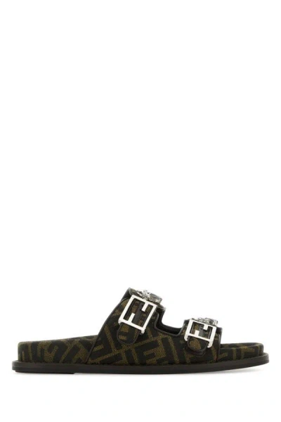 Fendi Slippers-40 Nd  Female In Multicolor