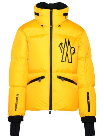 Moncler 'vedos' Yellow Technical Nylon Down Jacket