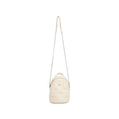 Maison Margiela Glam Slam Backpack In Greige