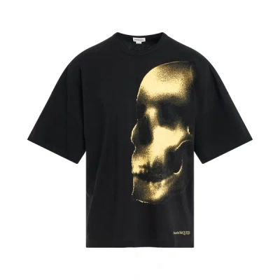 Alexander Mcqueen Skull-print Cotton T-shirt In Black