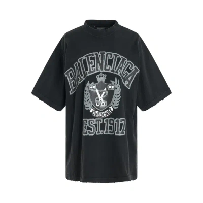 Balenciaga T-shirt In Washedblack/black