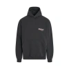 BALENCIAGA LARGE FIT EMBROIDERED LOGO HOODIE