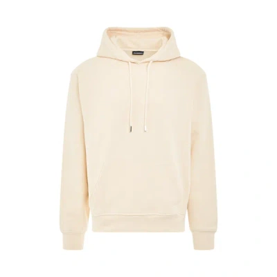 JACQUEMUS MEN'S BRODE EMBROIDERED LOGO HOODIE