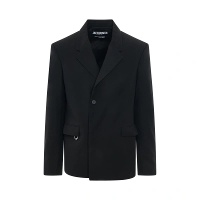 Jacquemus La Waistcoate Melo Blazer Jacket In Black
