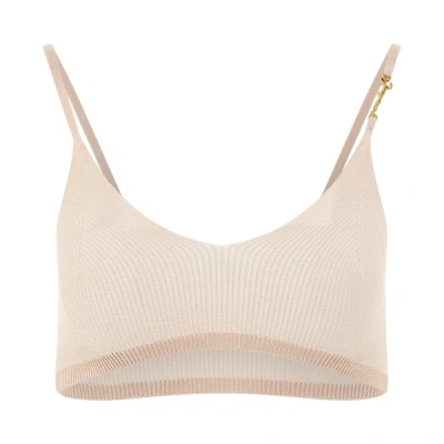 Jacquemus Top Le Bandeau Pralu In Ivory