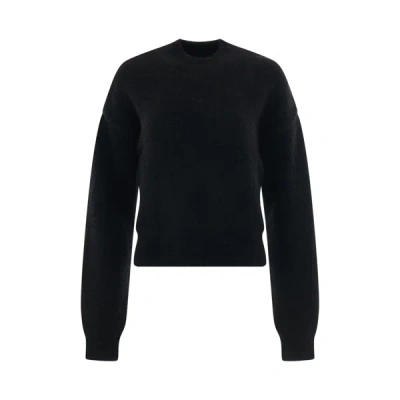 Jacquemus La Maille Logo Jacquard Alpaca & Merino Wool Blend Sweater In Black