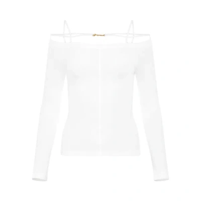 Jacquemus Long Sleeved Lingerie T In White