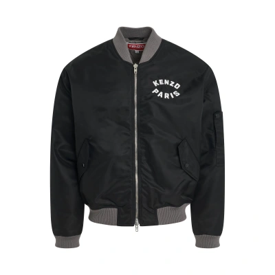 Kenzo Lucky Tiger Bomber Jacket In Black