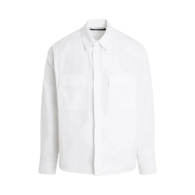 Juunj Front Pocket Hem String Shirt In White