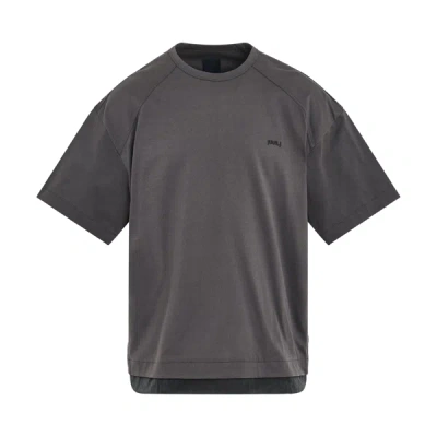 Juunj Layered Short Sleeve T-shirts In Black