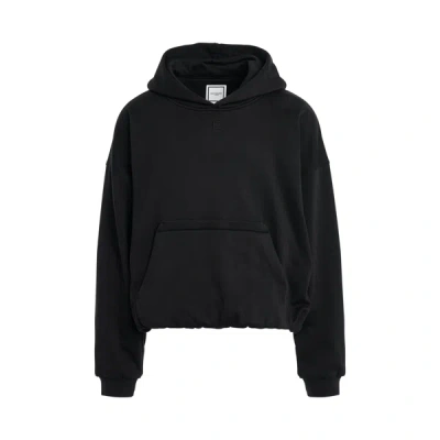 Wooyoungmi Black String Hoodie In Black 721b