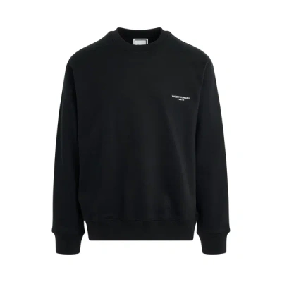 Wooyoungmi Black Square Label Sweatshirt In 736b Black