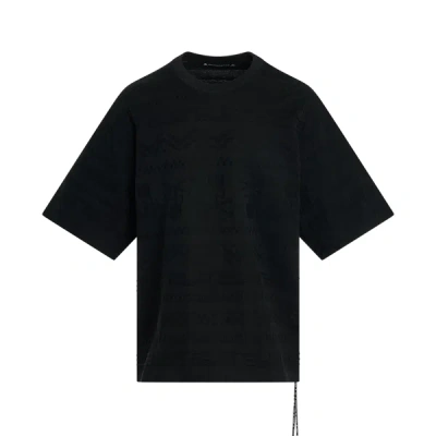 Mastermind Japan Links Jacquard Boxy Fit T-shirt In White