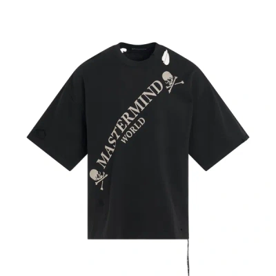 Mastermind Damaged Boxy Fit T-shirt