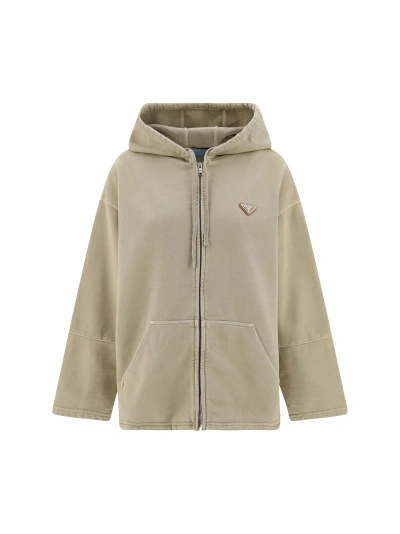 Prada Sweatshirts In Cream