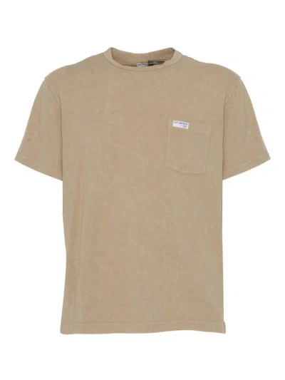 Fay T-shirt In Cotton In Brown