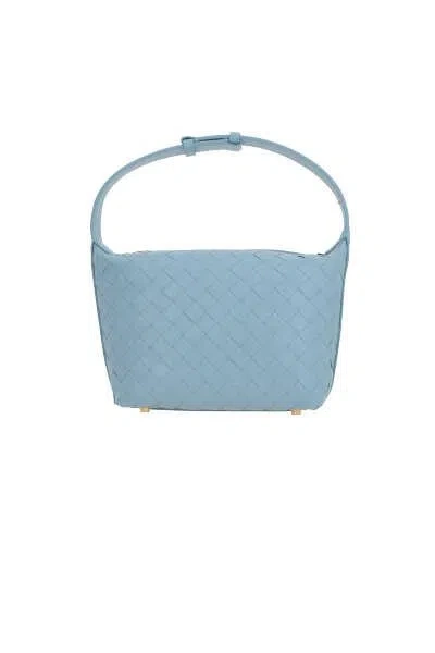 Bottega Veneta Mini Wallace Shoulder Bag In Blue