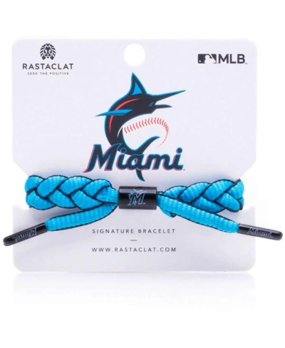 Rastaclat Original Hand Braided Miami Marlins Adjustable Bracelet In Multi