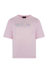 Apc Purple Standard 'rue Madame' T-shirt In Pink