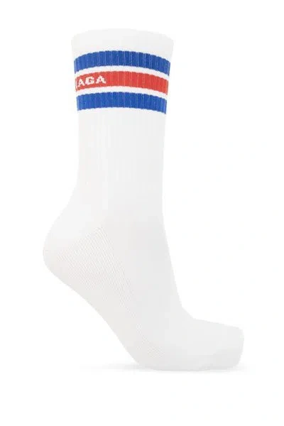 Balenciaga Cotton Socks In White