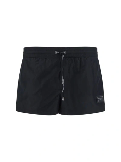 Dolce & Gabbana Swim Shorts In Black