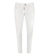 Dsquared2 White Cotton Denim Jeans In White