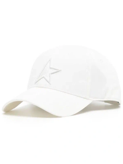 Golden Goose Logo Baseball Cap In White