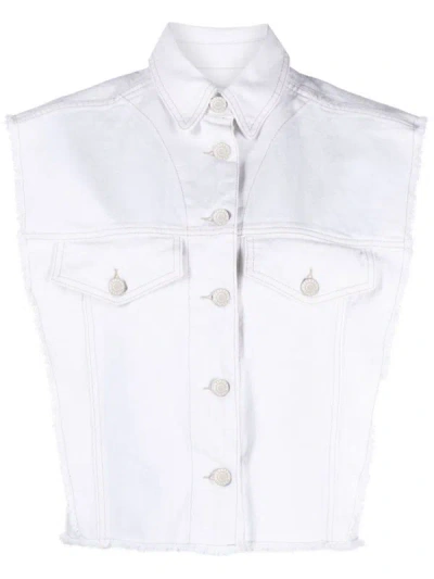 Isabel Marant Étoile 'tyra' White Organic Cotton Vest