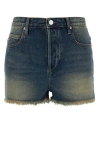 Isabel Marant Waist Belt Loops Shorts In Blue