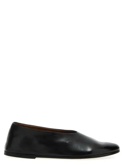 Marsèll Leather Ballerina Shoes In Black
