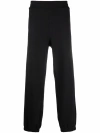 Msgm High-waist Wide-leg Trousers In Black