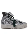 OFF-WHITE OFF-WHITE OFF COURT 3.0 SNEAKERS IN SILVER LAMINATED LEATHER BLEND