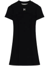 PALM ANGELS PALM ANGELS EMBROIDERED LOGO DRESS