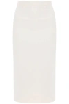 Roland Mouret Midi Cady Skirt In In White