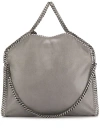 STELLA MCCARTNEY STELLA MCCARTNEY SHOULDER BAG FALABELLA 3 CHAIN LIGHT GREY