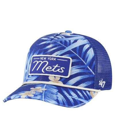 47 Brand Men's ' Royal New York Mets Tropicalia Trucker Hitch Adjustable Hat
