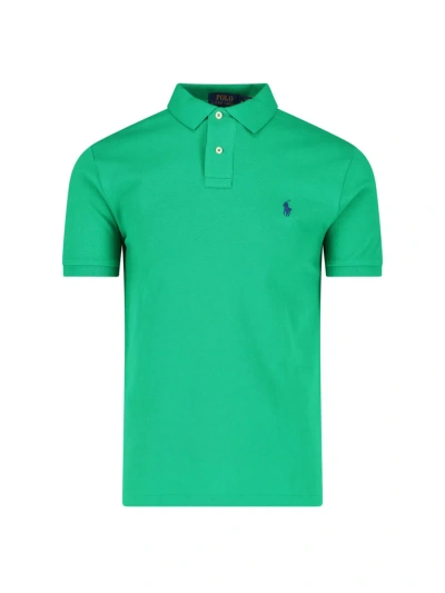 Polo Ralph Lauren Embroidered Logo Polo Shirt In Verde