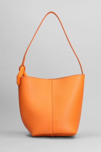 Jw Anderson Corner Hand Bag In Orange Leather