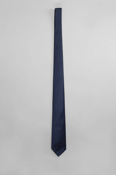 Emporio Armani Tie In Blue Silk