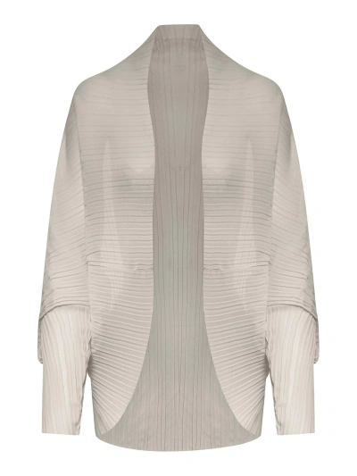 Max Mara Pleated Long In Argento