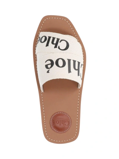 Chloé 'woody' Sandals In Cream