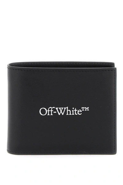 Off-white Bookish Logo Bi-fold Wallet In Black/white