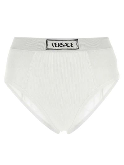 Versace Underwear Cotton Slip In White