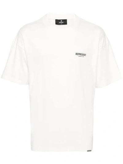 Represent Owners Club Crewneck White T Shirt