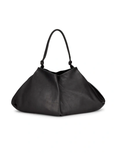 The Row Women's Samia Leather Shoulder Bag In Black