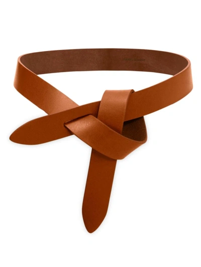 Isabel Marant Lecce Knotted Belt In Brown