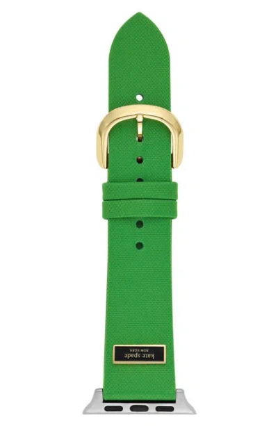 Kate Spade Women's Green Nylon Band For Apple Watch, 38, 40, 41, 42, 44, 45, 49mm